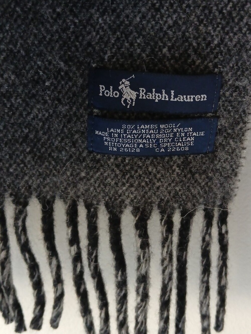 Polo Ralph Lauren Lambswool Glen Plaid Scarf - Picture 6 of 7